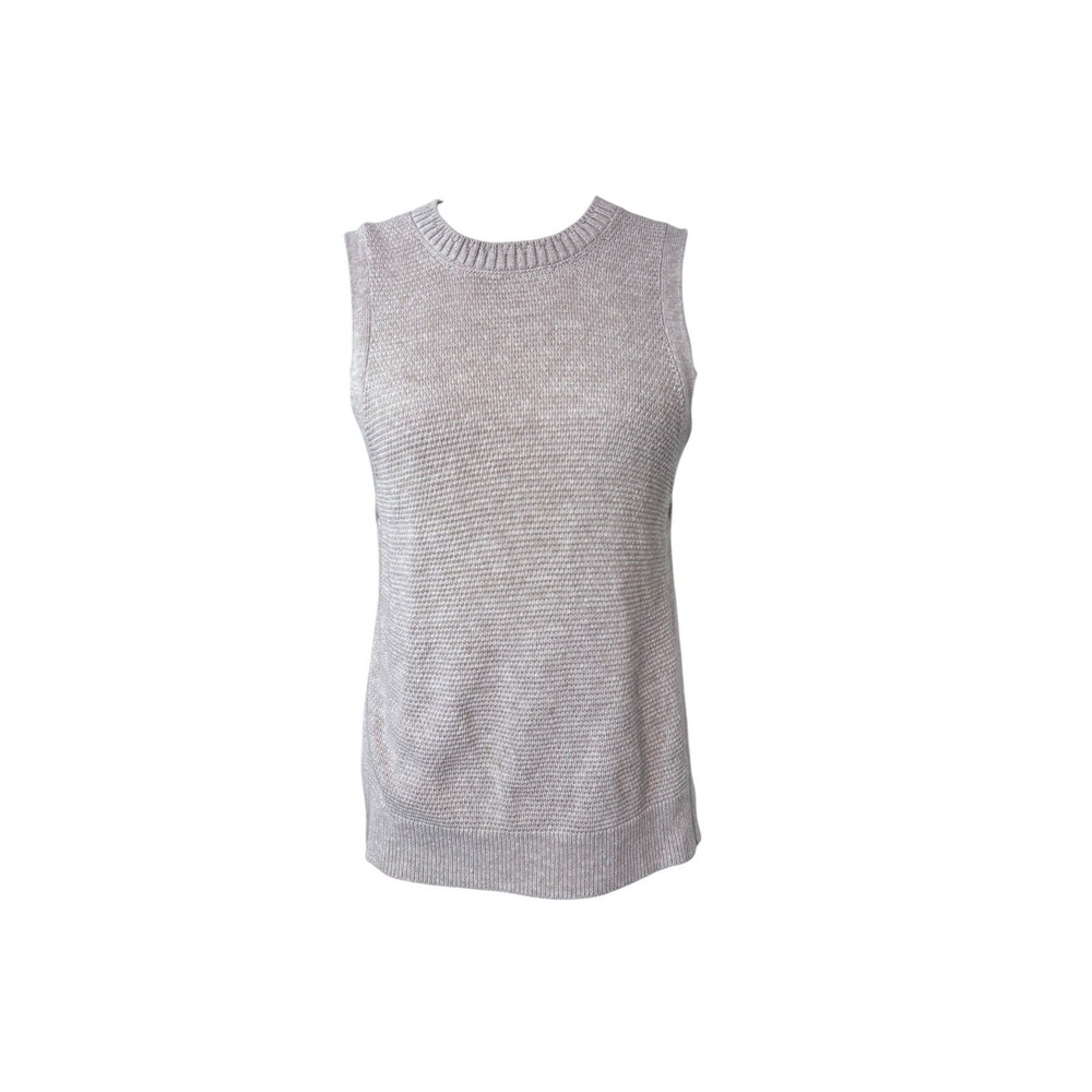 Brochu Walker Layered Sweater Vest Linen Blend Women's Medium